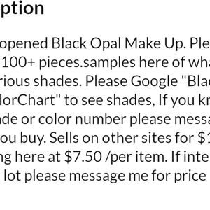 Black Opal makeup